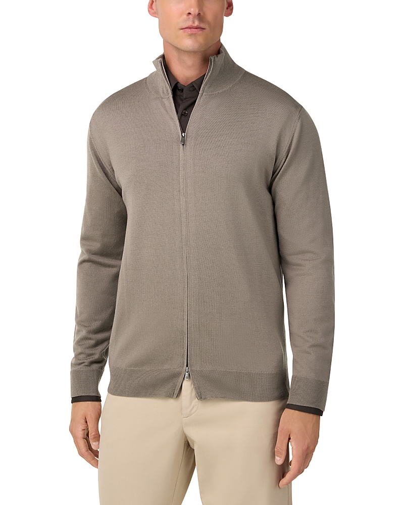 Boggi Milano Extra Fine Merino Wool Full Zip Sweater - Exclusive