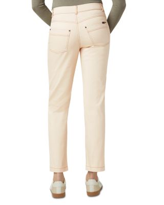 Crosshatch Mid Rise Straight Jeans in Ecru