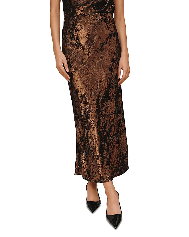 Bella Dahl Bias Maxi Skirt In Brown