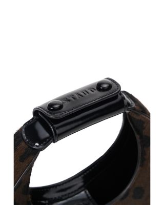 Good Night Moon Leopard Print Calf Hair Shoulder Bag