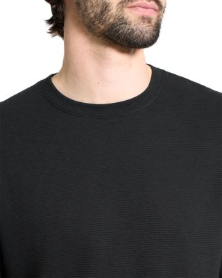 Delroy in Studio T Jacquard Relaxed Fit Long Sleeve Tee