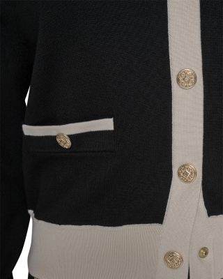 Contrast Trim Cardigan