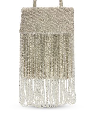 Valentina Mini Beaded Satin Shoulder Bag