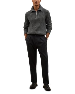 Half Zip Cashmere Funnel Sweater