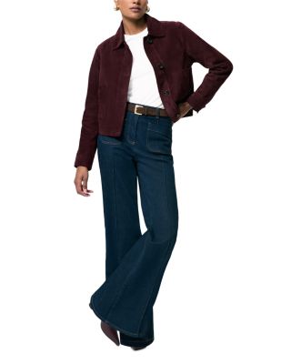 Petite Fitted Suede Jacket