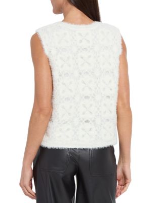 Camila Crochet Fuzzy Sweater 