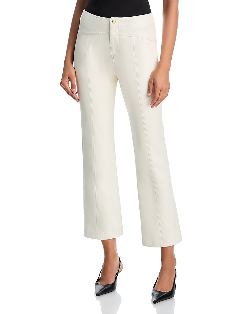 Cinq À Sept Cinq A Sept Faux Leather Quilted Loren Pants In White