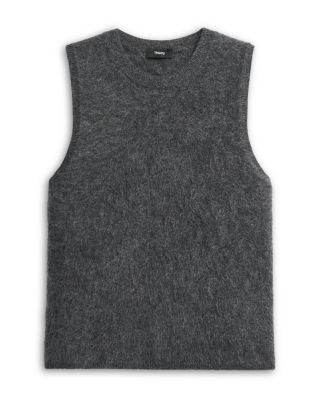 Brushed Crewneck Shell Top in Cashmere