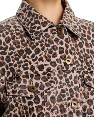 Stretch Denim Crop Jacket & Denim Wide Leg Pants