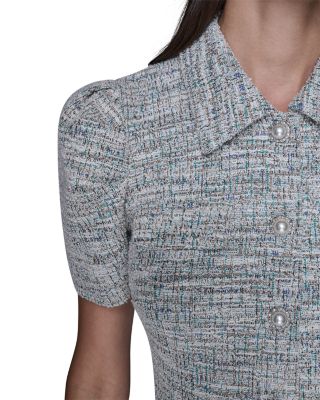 Tweed Knit A Line Dress