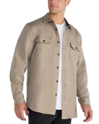 Coastal Button Front Overshirt
