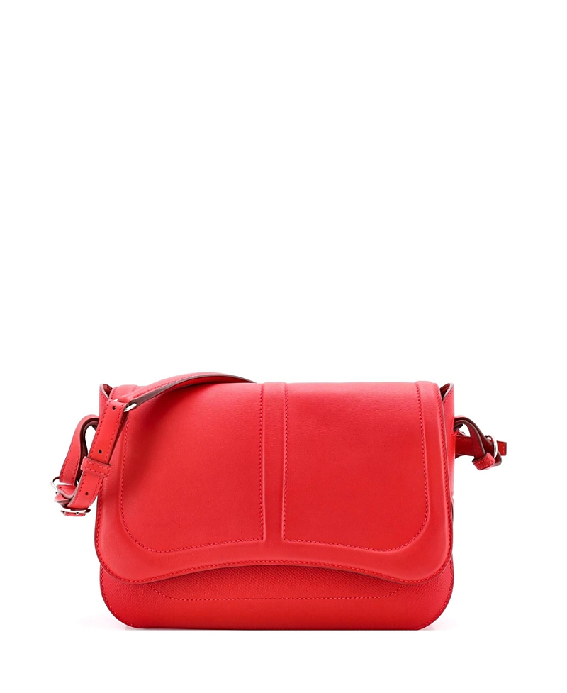 PRE-OWNED HERMES Pre-owned Hermes Harnais Shoulder Bag Epsom And Swift In Red