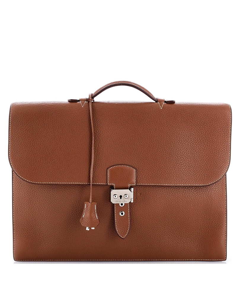 PRE-OWNED HERMES Pre-owned Hermes 41 Sac A Depeches Bag Togo In Brown