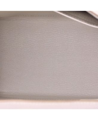 Kelly 25 Handbag Grey Epsom with Gold Hardware