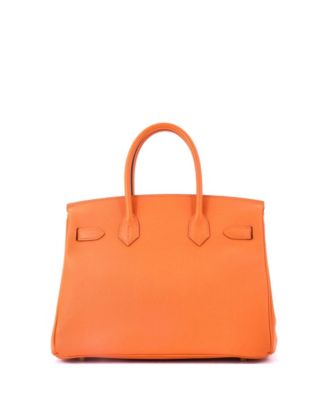 Birkin 30 Handbag Orange Epsom with Gold Hardware