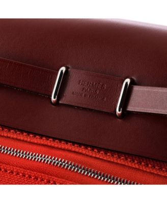 20 Herbag Zip Toile and Leather