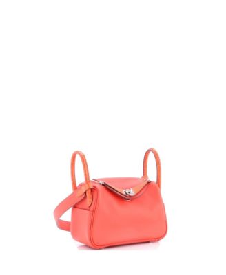 Mini Bicolor Touch Lindy Bag Swift with Matte Alligator