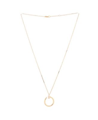 Juste un Clou Pendant Necklace 18K Rose Gold with Diamonds, 15.25 - 16"