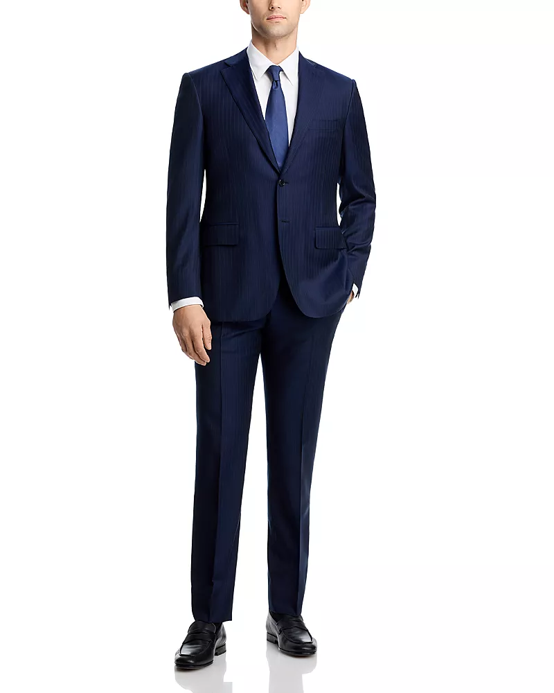 Canali Siena Tonal Stripe Regular Fit Suit