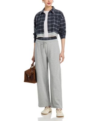 French Terry Wide Leg Pants