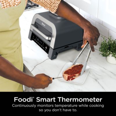 Foodi Smart XL 6-in-1 Indoor Grill &amp; Air Fryer with Built in Thermometer