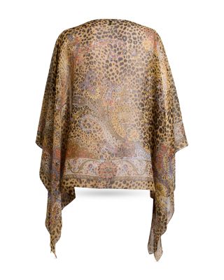 Silk Poncho Top