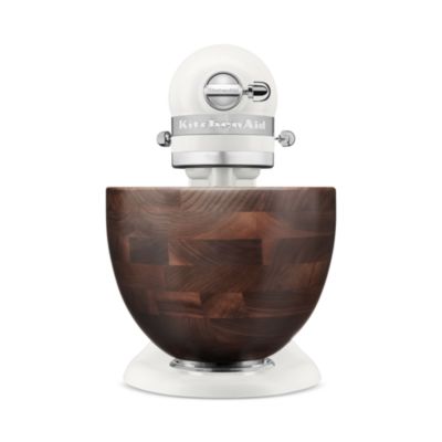Artisan Series 5 Quart Tilt Head Stand Mixer with Walnut Wood Bowl
