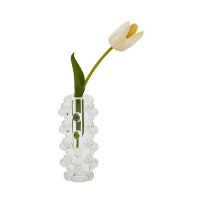 Crystal Glass "Scattered Balls" Bud Vase, 7.75"