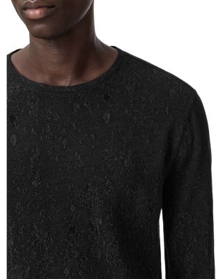 Vera Jacquard Textured Crewneck Sweater