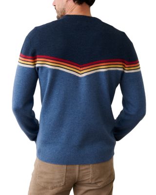 Chevron Varsity Crewneck Sweater