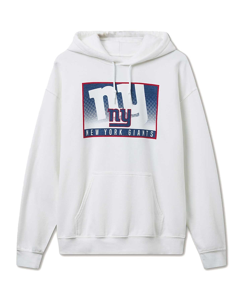 Junk Food Clothing Unisex Nfl New York Giants Zone Flea Market Hoodie In White