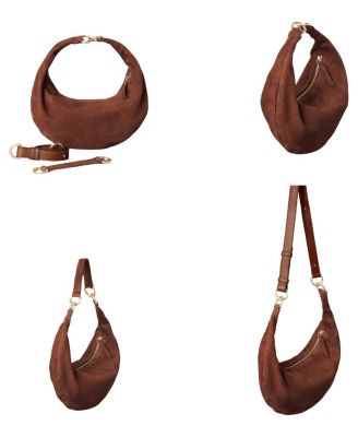 3-in-1 Small Convertible Hobo Crescent Ring Bag
