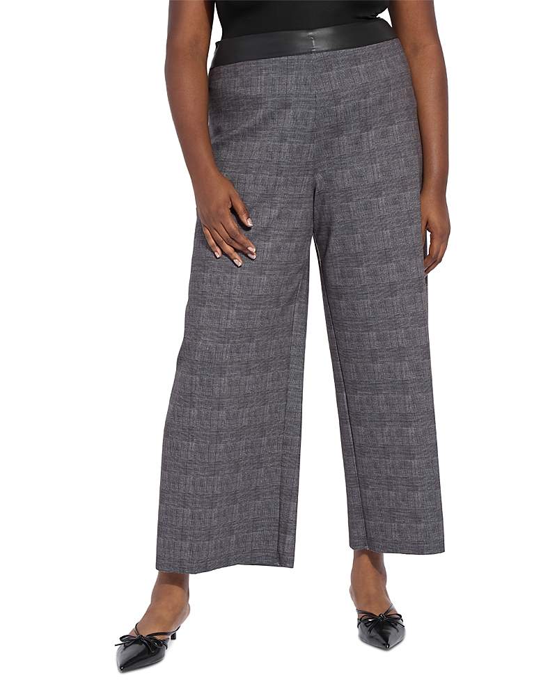 Lyssé Plus Denver High Waist Wide Leg Pants In Gray