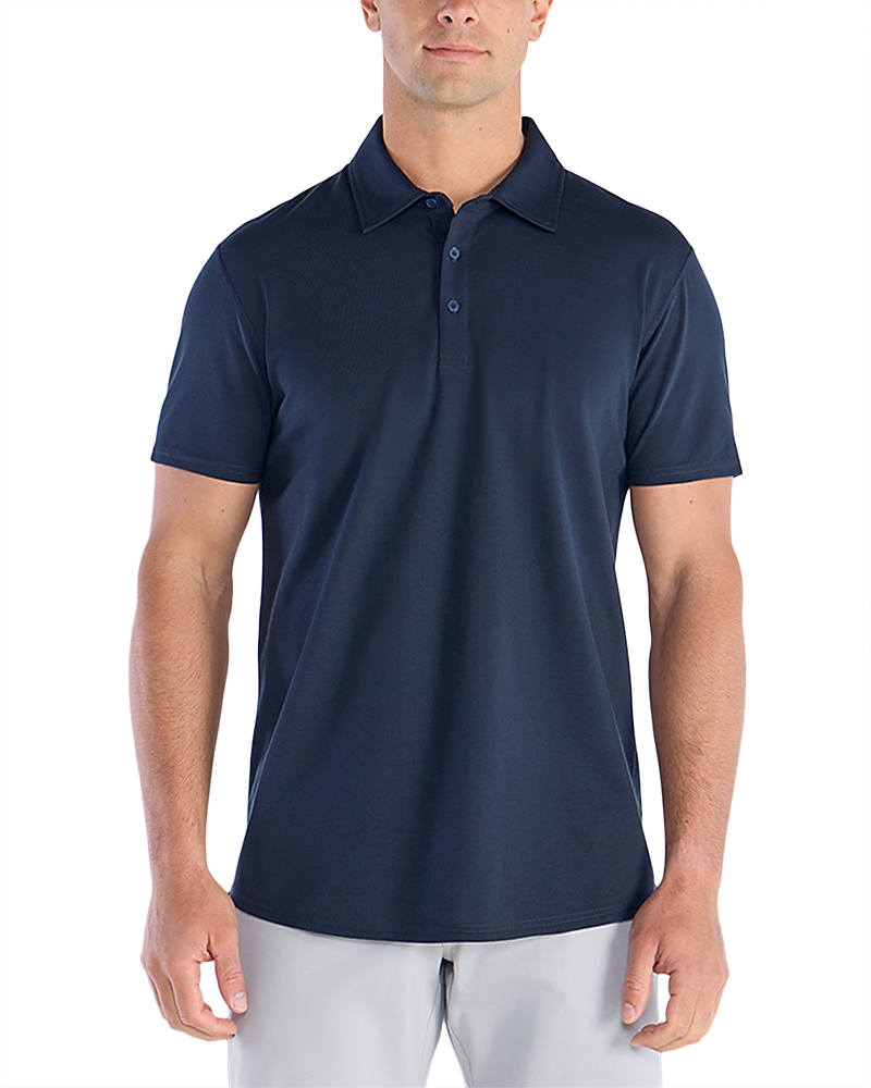 Bylt Basics Everyday Drop Polo Shirt In Blue