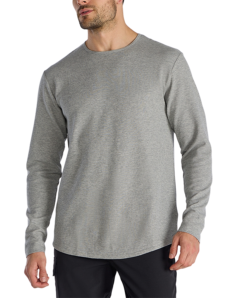 Bylt Basics Drop Cut Long Sleeved Tee In Gray