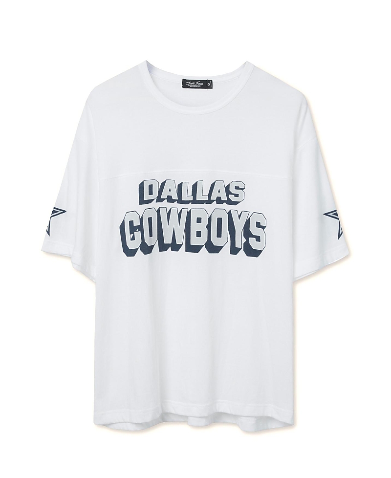 Junk Food Clothing Unisex Nfl Dallas Cowboys Halfback Jersey Tee In White
