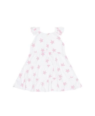  Girls' Stars Print Ruffle Dress - Baby