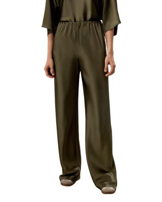 Full Bias Cut Silk Pants