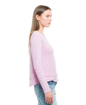  Long Sleeve Mock Layer Tee
