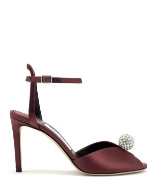 Women's Sacora 85 Satin with Crystal Embellished Sphere Sandals