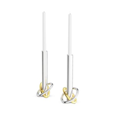 Ring Candleholders, Set of 2