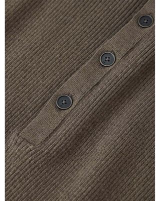 Javis Ribbed Long Sleeve Henley