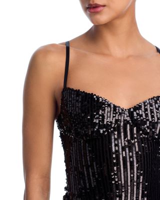 Wrapped Sequin Mini Dress