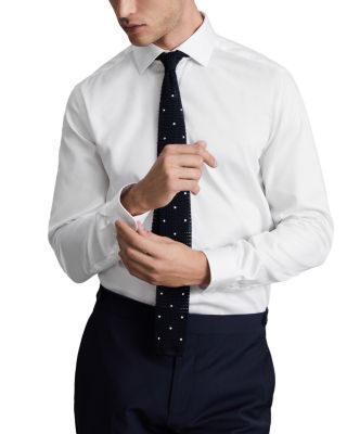 Remote Slim Fit Long Sleeve Satin Shirt