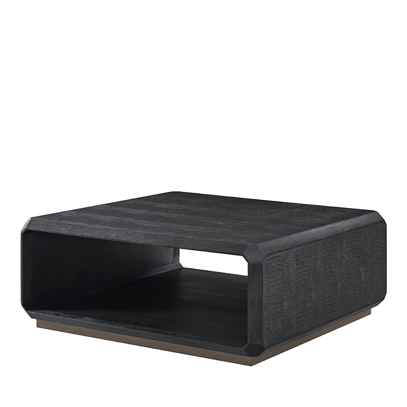 Theodore Alexander St. James Square Cocktail Table In Black