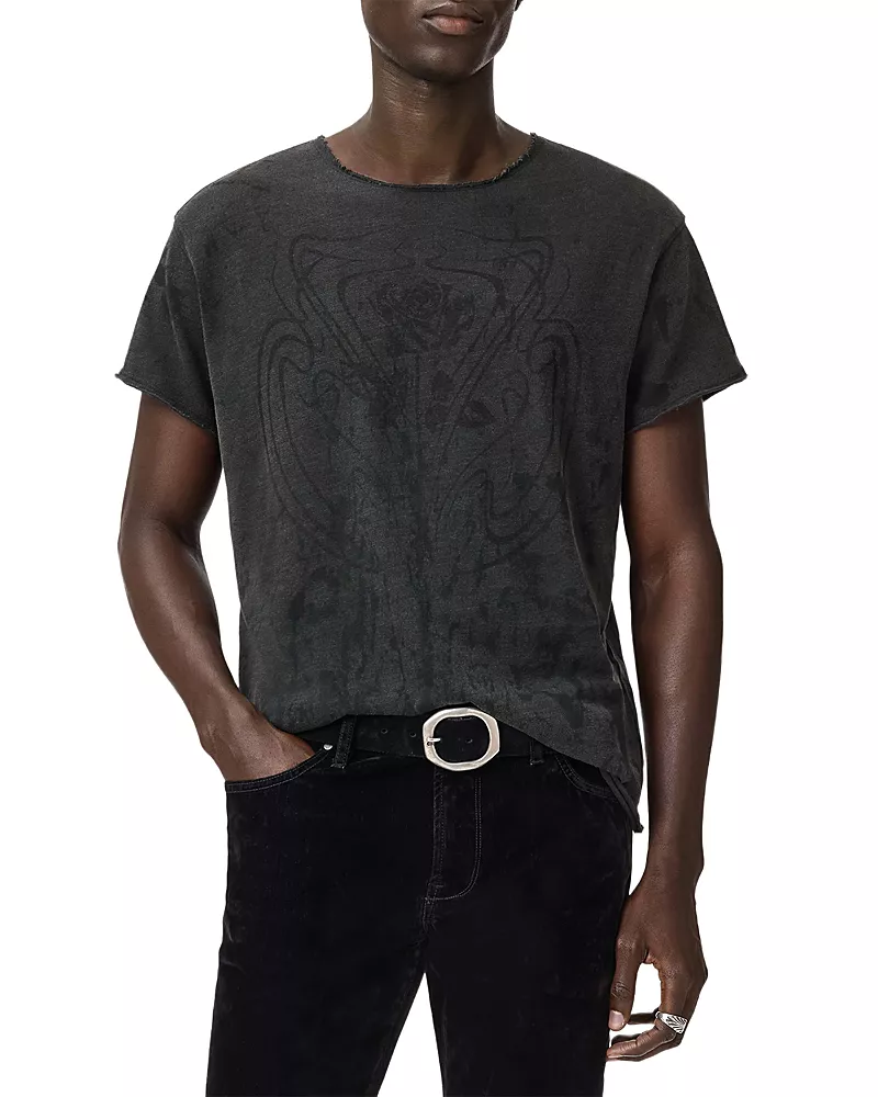 John Varvatos Relaxed Fit Raw Edge Tee