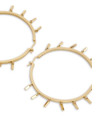 Bar Jewelry Dangling Bar Hoop Earrings