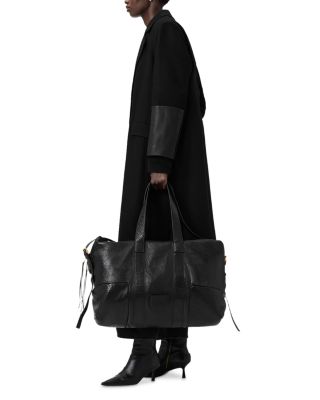 Ares Large Grained Leather Holdall Tote