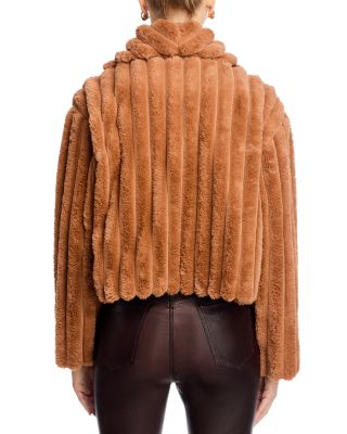 Quilted Faux Fur Coat
