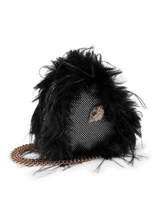 Kensington Heart Mini Faux Fur Crossbody Bag 